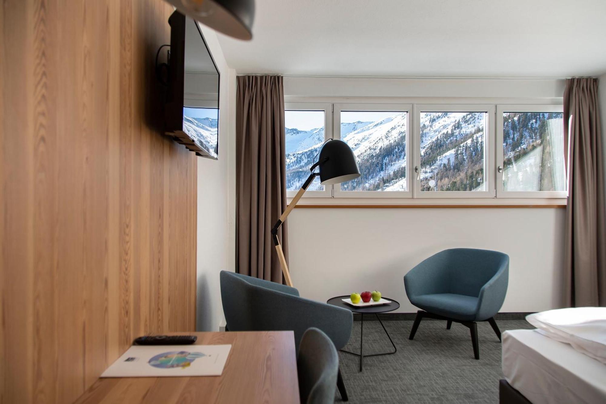 Blu Hotel Senales Zirm-Cristal Масо Корто Стая снимка